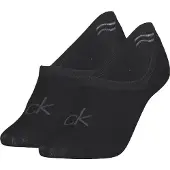 Calvin Klein 2 Pack Soft Combed Cotton Invisible Socks