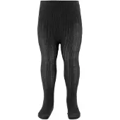 MP Strumpbyxor - Ull - Rib - Svart - - 160 - Strumpbyxor