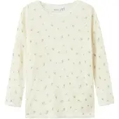 Name it Tröja - Ull - Noos - NmfWang - Snow White/Small blommor - - 4 år (104) - Tröja