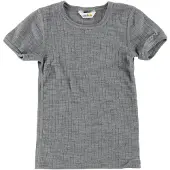 Joha T-shirt - Ull - Gråmelerad - - 110 - T-shirt