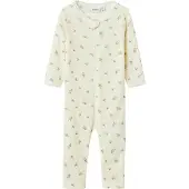 Name it Ullpyjamasdräkt - Noos - NbfWang - Snow White/Small blom - - 56 - Pyjamasdräkt
