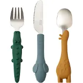 Liewood Barnbestick - Tove Cutlery Set - Golden Caramel Mix - - One Size - Barnbestick