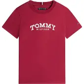Tommy Hilfiger T-shirt - Monotypi - Rik körsbär/Purple - - 12 år (152) - T-shirt