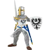 Papo Vit Riddare m. Svärd - H: 10.4 - - One Size - Leksaksfigur