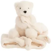 Naturezoo Snuttefilt - Isbjörn - 35x35 cm - Krämig White - - One Size - Snuttefilt