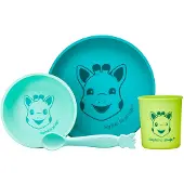 Sophie La Girafe Middagsset - Silikon - 4 Delar - Turkos - - One Size - Middagsset