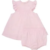 Minymo Klänning m. Bloomers - Light Rose - - 56 - Klänning