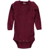Engel Body l/ä - Ull/Silke - Plommonlila - - 98/104 - Body L/Ä