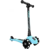 Scoot & Ride Highway Kick 3 - LED - Blueberry - - One Size - Sparkcykel