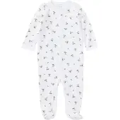 Ralph Lauren Onesie - Core Replen - Vit/Blå m. Gosedjur - - 74 - Onesie