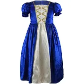 Den Goda Fen Maskeraddräkt - Prinsessklänning - Blå - - 5-7 år (110-122) - Maskeradkläder
