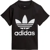 Adidas T-shirt - Trefoil - Svart m. Logo - - 68 - T-shirt