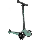 Scoot & Ride Highway Kick 3 - LED - Forest - - One Size - Sparkcykel