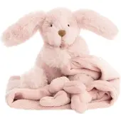 Naturezoo Snuttefilt - Kanin - 35x35 cm - Baby Rose - - One Size - Snuttefilt