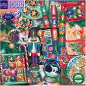 Eeboo Pussel - 1000 Delar - Juldekorationer - - One Size - Pussel