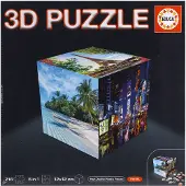 Educa 3D Pussel - 216 Delar - Kub Travel - - One Size - Pussel