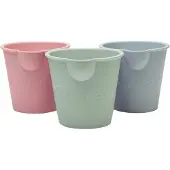 Scrunch Bath Buckets - 3-pack - Sage Green/Dusty Rose/Ankaägg Bl - - One Size - Hink