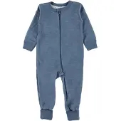 Joha Onesie - Ull/Bambu - Blå - - 70 - Onesie
