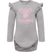 Hummel Body l/ä - hmlDana - Grå - - 2 år (92) - Body L/Ä