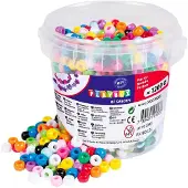 Playbox Pärlor - Kongopärlor I Hink - 1200 st. - - One Size - Pärlor