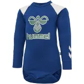 Hummel Body l/ä - hmlDevon - Marinblå Peony - - 2 år (92) - Body L/Ä