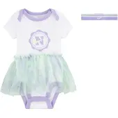 Nike Gåvoset - Hårband/Body k/ä - Vit/Lila/Lime - - 6-12 mån - Body K/Ä