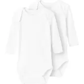Name it Body l/ä - NbfBody - 2-pack - Bright White - - 50 - Body L/Ä