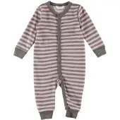 Joha Onesie - Ull - Rosa/Grå - - 100 - Onesie