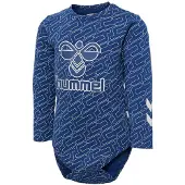 Hummel Body l/ä - hmlKamari - Marinblå Peony - - 62 - Body L/Ä