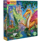 Eeboo Pussel - 1000 Delar - Kind Dragon - - One Size - Pussel