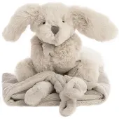 Naturezoo Snuttefilt - Kanin - 35x35 cm - Baby Grey - - One Size - Snuttefilt