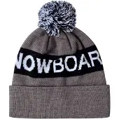 Dc-shoes Stickad Mössa - Chester - Gråmelerad/Svart m. Pom-Pom - - One Size - Mössa