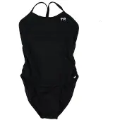 Tyr Baddräkt - Solid Durafast Cutoutfit - Svart - - 128 - Badkläder