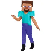 Minecraft Maskeradkläder - Minecraft - Steve Fancy - - 3-4 år (98-104) - Maskeradkläder