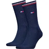 Tommy Hilfiger Strumpor - Flagga - 2-pack - Dark Marinblå - - 43/46 - Strumpor