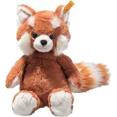 Steiff Gosedjur - 28 cm - Benji Röd Panda - Orange - - One Size - Gosedjur