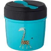 Carl Oscar Termomatlåda - 500 ml - Turquoise Giraffe - - One Size - Matlåda