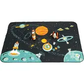 Tender Leaf Toys Matta med trädetaljer Adventure in Space