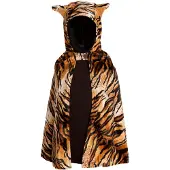 Den Goda Fen Maskeradkläder - Tiger - Brun/Svart - - 3-7 år (98-122) - Maskeradkläder