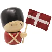 FableWood Skydd - Henrik - 9 cm - Natur/Röd/Svart - - One Size - Dekoration