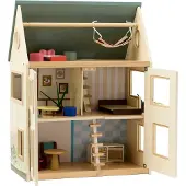 Kids Concept Dockhus - Aiden - 46 cm - Trä/Flerfärgad - - One Size - Dockhus