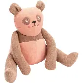 Smallstuff Gosedjur - 40 cm - Panda - Powder - - One Size - Barnvagnskudde