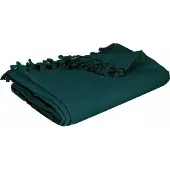 Atmosphera överkast med fjädrar PEACOCK, 160 x 220 cm, grön