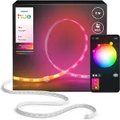 Philips Hue White and Color Gradient Flux - Förlängning ljusremsa - LED - 48 W - klass G - bright white - 6500 K - vit