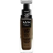 Nyx Can't Stop Won't Stop 24-Hour Foundation Flytande foundation 30 ml Nr. 22.7 - Deep Walnut