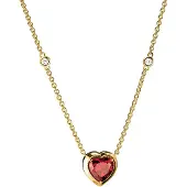 Thomas Sabo ELYNDRA förgyllt hjärthalsband KE2365-414-10-L50V
