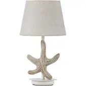 ONLI Bordslampa Stellina , Creme / bärnsten, Vardagsrum / matsal, Textil / tyger / siden, Medelhavsinspirerad, Bordslampa