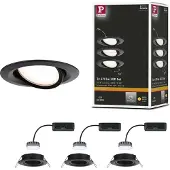Paulmann 93080 Set Nova Plus LED-inbyggnadsbelysning LED 18 W Svart