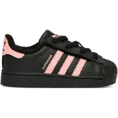 Adidas Originals Superstar II Skor med elastisk snörning för bekväm stängning, storlek 19