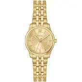 BOSS Graceful gold-tone watch with sunburst-patterned dial